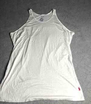 Polo Ralph Lauren Tank Top White Men's Size XL Preowned Good B225
